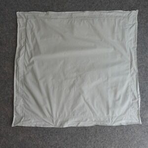 Frette Pillowcase White Cotton Euro Sham Embroidered Border Made in Italy 30x30